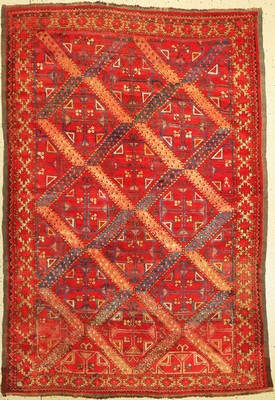 Antiker Ersari, Turkmenistan, 19.Jhd, Wolle auf Wolle, ca. 250 x 170 cm, EHZ: 2 (kleine Löcher)