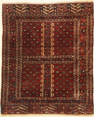 Yomud Engsi antik, Turkmenistan, 19.Jhd, Wolle auf Wolle, ca. 156 x 130 cm, EHZ: 3