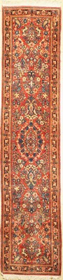 Us Re-Import Sarogh, Persien, um 1940, Wolle auf Baumwolle, ca. 350 x 78 cm, EHZ: 1-2