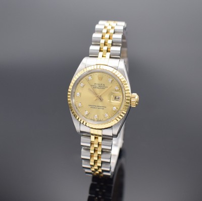 ROLEX Damenarmbanduhr Oyster Perpetual Datejust Referenz 6917, Automatik, Schweiz um 1983, Chronometer der Superlative in Edelstahl/Gold kombiniert ...