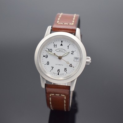 MÜHLE GLASHÜTTE Damenarmbanduhr Sports M12 Referenz M12620, Automatik, Edelstahlgeh., Boden & Krone verschr., weißes Zifferbl. m. arab. Std., Anz. ...