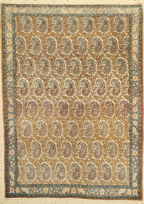 Ghom Kork, Persien, um 1950, Korkwolle mit Seide, ca. 150 x 111 cm, EHZ: 2