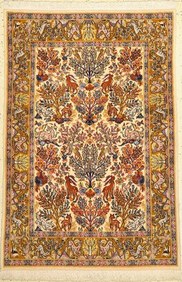 Ghom alt, Persien, um 1960, Wolle auf Baumwolle, ca. 157 x 109 cm, EHZ: 2