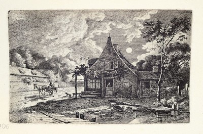 Ferdinand von Kobell, 1740-1799 Mannheim, 6 Radierungen auf 4 Blättern, je ca. 11x17 bzw. 7x8cm