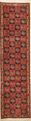 Bidjar fein, Persien, ca. 50 Jahre, Korkwolle, ca. 295 x 80 cm, EHZ: 2