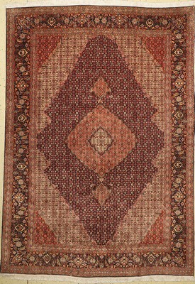 Täbriz fein(50 Raj), Persien, ca. 60 Jahre,Korkwolle mit Seide, ca. 290 x 204 cm, EHZ: 2