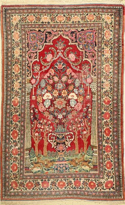 Mesched alt, Persien, um 1950, Wolle auf Baumwolle, ca. 195 x 124 cm, EHZ: 3-4