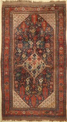 Antiker Khamseh, Persien, 19.Jhd, Wolle aufWolle, ca. 290 x 165 cm, EHZ: 5