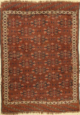 Yomud antik, Turkmenistan, 19.Jhd, Wolle auf Wolle, ca. 185 x 133 cm, EHZ: 4