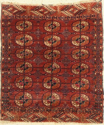 Tekke Herdteppich, Turkmenistan, 19.Jhd, Wolle auf Wolle, ca. 110 x 94 cm, EHZ: 4-5