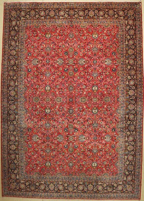 Keschan fein, signiert, (Esfahanian), Persien, ca. 50 Jahre, Korkwolle, ca. 445 x 316 cm, EHZ: 2