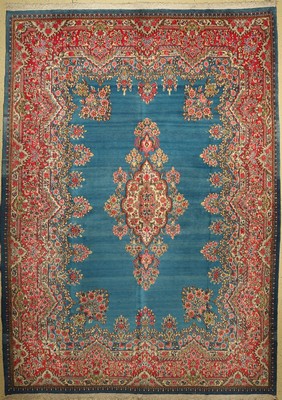 Kerman Lawar fein, Persien, um 1950, Korkwolle, ca. 400 x 288 cm, EHZ: 2
