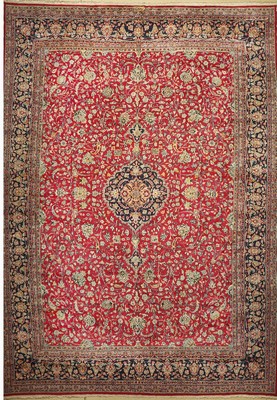 Kerman Palastteppich, Persien, signiert, (Rashid Farokhi), um 1950, Wolle auf Baumwolle, ca. 510 x 360 cm, EHZ: 2