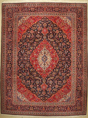 Keschan, Persien, ca. 50 Jahre, Wolle auf Baumwolle, ca. 404 x 308 cm, EHZ: 2