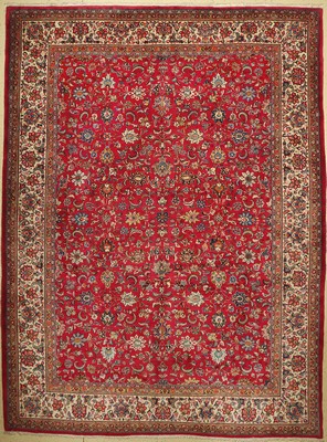 Sarogh fein, Persien, ca. 50 Jahre, Korkwolle, ca. 418 x 314 cm, EHZ: 2