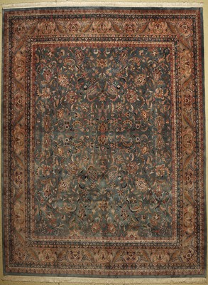 Sarogh fein, Indien, ca. 40 Jahre, Korkwolle, ca. 392 x 294 cm, EHZ: 2
