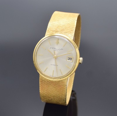 L. U. CHOPARD & Cie Herrenarmbanduhr in GG 750/000 mit Goldband Referenz 1011, Schweiz um 1980, Automatik, 2-teil. Gehäuse, Boden aufgedr., orig. ...
