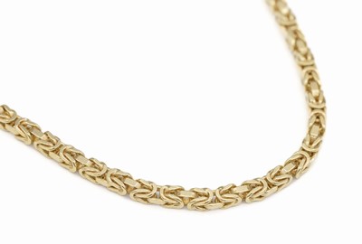 8 kt Gold Königskette, GG 333/000, L. ca. 80 cm, Karabinerschließe, ca. 30.0 g
