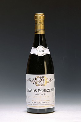 1 Flasche 1988 Grands-Echezeaux, Grand Cru, Mongeard-Mugneret, ca. 750ml, 13,5% Vol., Top Shoulder