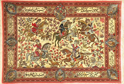 Ghom Kork fein, Persien, ca. 40 Jahre, Korkwolle, ca. 155 x 108 cm, EHZ:1-2(Fleckig)