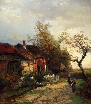 Georg Oeder, 1846 Aachen-1931 Düsseldorf, autodidaktische Hinwendung zur Malerei im Umkreis der Akademie Düsseldorf und deren damaligen Direktors ...