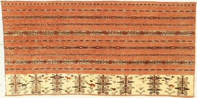 Ak-Tschowal antik(relief), Turkmenistan, um1900, Wolle auf Wolle mit Seide, ca. 127 x 63 cm, EHZ: 2