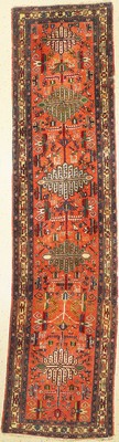 Heriz alt, Persien, um 1940, Wolle auf Baumwolle, ca. 370 x 93 cm, EHZ: 3