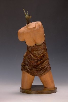 Pentcho Dobrev, geb. 1960 Stara Sagora/Bulgarien, Studium der Bildhauerei ander Nationalen Kunstakademie, Skulptur, Torso -Fragment, Halbakt einer ...