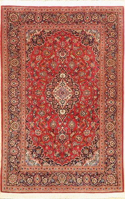 Keschan Kork alt, Persien, um 1950, Korkwolle, ca. 206 x 135 cm, EHZ: 1-2 Fransen erneuert)