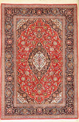 Keschan Kork fein, Persien, ca. 50 Jahre, Korkwolle, ca. 215 x 148 cm, EHZ: 1-2(Abrasch)