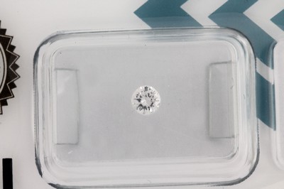 Brillant 0.20 ct hochfeines Weiß D/si2, verschweißt, IGI Expertise