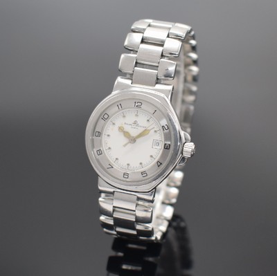 BAUME & MERCIER Damenarmbanduhr Formula S Diver Referenz MV04F028, Schweiz um 1985, Edelstahlgeh. inkl. Gliederband m. dopp. Faltschl., Boden & Krone ...