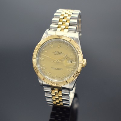ROLEX Herrenarmbanduhr Oyster Perpetual Datejust Turn-O-Graph "Thunderbird", Schweiz verk. lt. beil. Pap. 10/1993, Automatik, Ref. 16263, ...