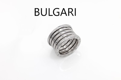 18 kt Gold BULGARI-Ring, WG 750/000, aus der B-Zero Serie, RW 51, ca. 11.8 g, sign.