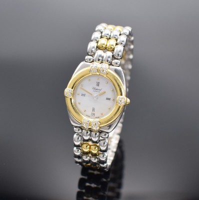 CHOPARD Damenarmbanduhr Modellserie Gstaad Referenz 8112, Schweiz um 2000, quarz, Edelstahl/Gold kombiniert inkl. Gliederband m. dopp. Faltschl., ...