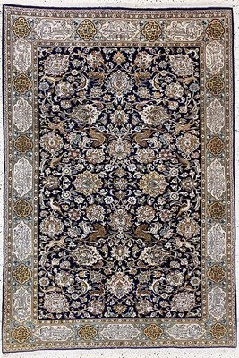 Ghom Kork, Persien, ca. 50 Jahre, Korkwolle, ca. 200 x 140 cm, EHZ: 1-2