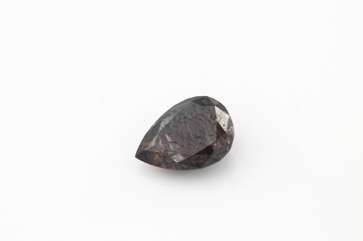 Loser Diamant 1.52 ct, tropfenförmig facett., nat.Fancy Deep Brown/p3, 8.69 x 6.14 x 3.80 mm, mit AIG Expertise