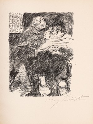 Lovis Corinth, 1858 - 1925, Lithographie, handsign., Auflage: nur 40 Exemplare, Aus der Suite "Martin Luther", Aus 1920/21, Druck der ...