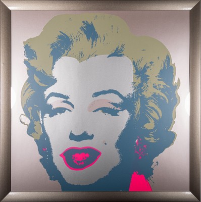 nach Andy Warhol, Sunday B. Morning- "Marilyn ",rückseitig mit Stempel des Hrsg und dem Zusatz "Fill in your own signature", ...