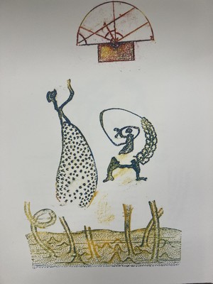 Max Ernst, 1891 - 1976, Folge von 36 Farblithografien auf Bütten, Spies/Leppien 135, Titel: "zu Lewis Carrolls Wunderhorn", 1970, auf der ...