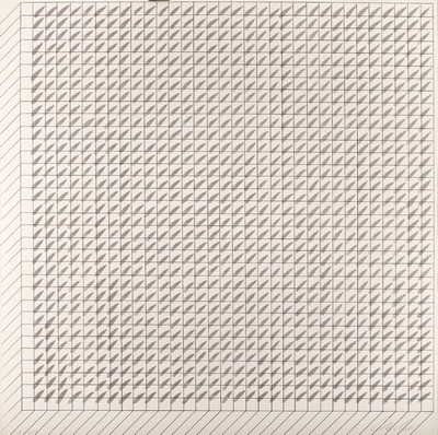 Günther Uecker, geb. 1930, Radierung u. Steinlitho auf dickem Büttenpapier, unten re. handsigniert, u. li. röm. num. 19/30, Blattgr. 35.5 x 35.5 ...