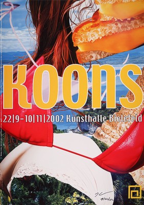 Jeff Koons, geb. 1955, Offsetlitho auf Papier, aus 2002, handsign., dat., nur wenig handsignierte Exemplare, ca.84x59,5 cm