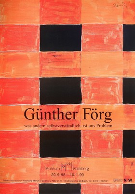 Günther Förg, geb. 1952, Offsetlitho auf Papier, handsigniert, aus 1988, nur wenig handsignierte Exemplare, ca. 84x59,5 cm