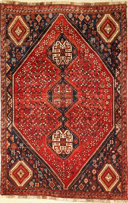 Ghaschgai alt, Persien, um 1950, Wolle auf Wolle, ca. 260 x 173 cm, EHZ: 2(kleines Loch)