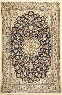 Nain fein(9 La), Persien, ca. 50 Jahre, Korkwolle mit Seide, ca. 195 x 130 cm, EHZ: 1-2