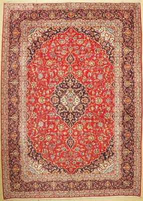 Keschan, Persien, ca. 50 Jahre, Wolle auf Baumwolle, ca. 400 x 294 cm, EHZ: 1-2