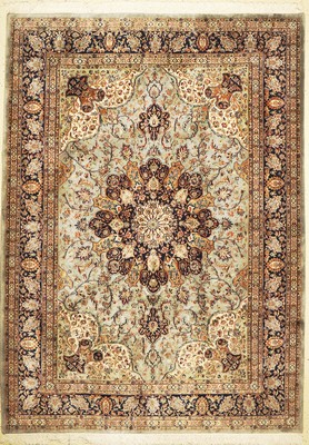 Sarogh Kork fein, Indien, ca. 50 Jahre, Korkwolle, ca. 345 x 251 cm, EHZ: 1-2