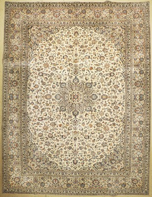 Keschan, Persien, ca. 50 Jahre, Wolle auf Baumwolle, ca. 393 x 302 cm, EHZ: 2
