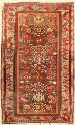 Schirwan antik, Kaukasus, um 1900, Wolle auf Wolle, ca. 190 x 120 cm, EHZ: 3-4