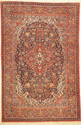 Keschan alt, Persien, um 1940, Wolle auf Baumwolle, ca. 205 x 135 cm, EHZ: 3(Mottenfraß)